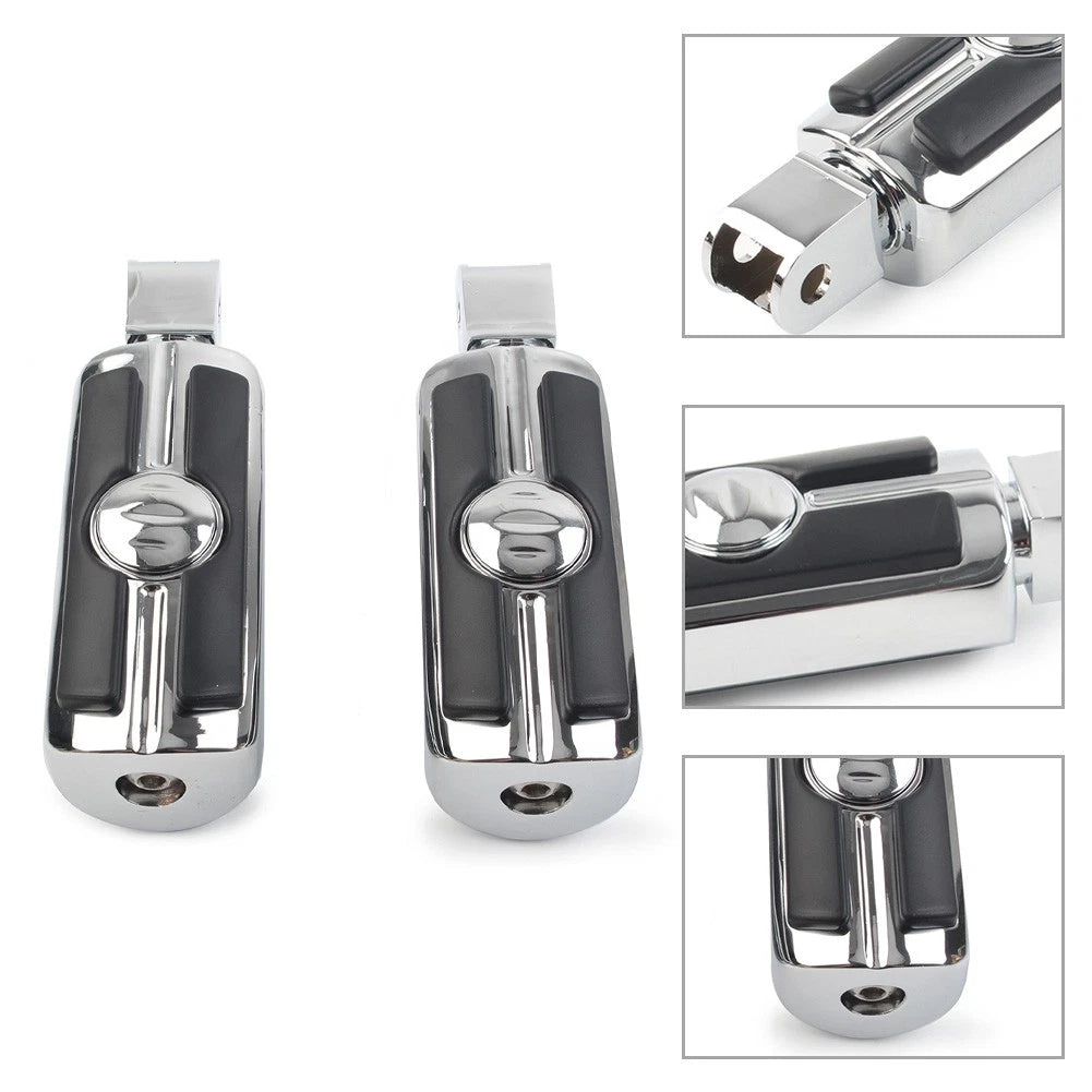 2X Chrome Foot Pegs for Honda Magna VF750, Shadow VT1100, Sabre (1982–2003)