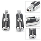 2X Chrome Foot Pegs for Honda Magna VF750, Shadow VT1100, Sabre (1982–2003)