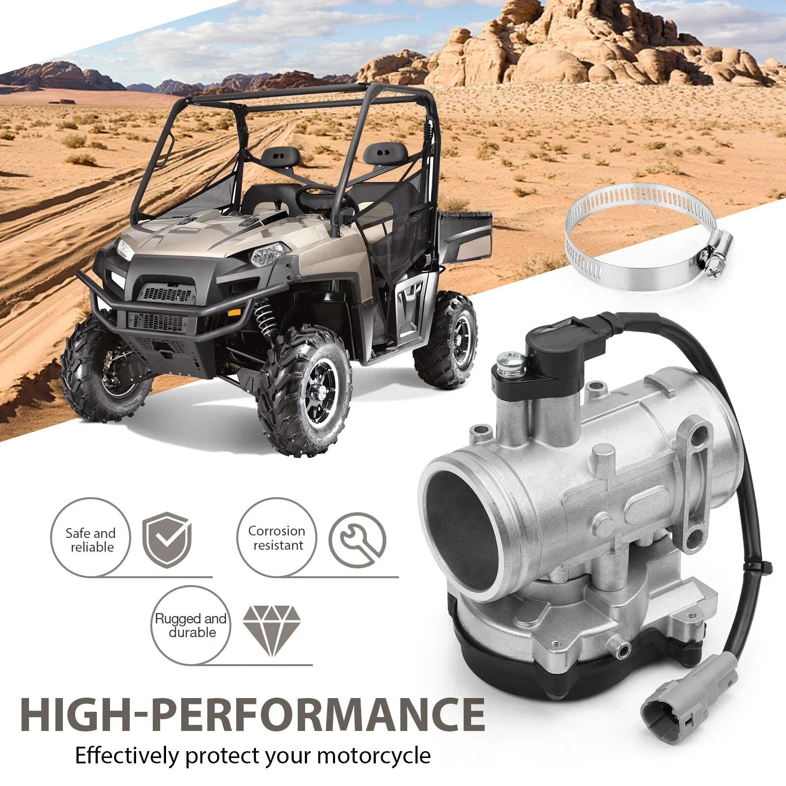 Throttle Body for Polaris SPORTSMAN 800 TOURING, RANGER RZR 800 (2009–2010)