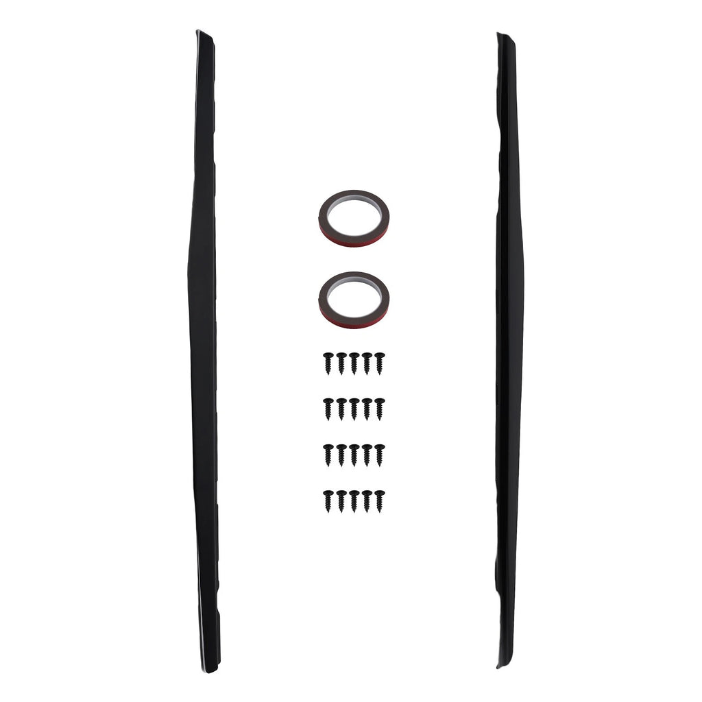 Set of 2 Black ABS Body Side Panels for Chevy Camaro SS LS LT (2010–2015)
