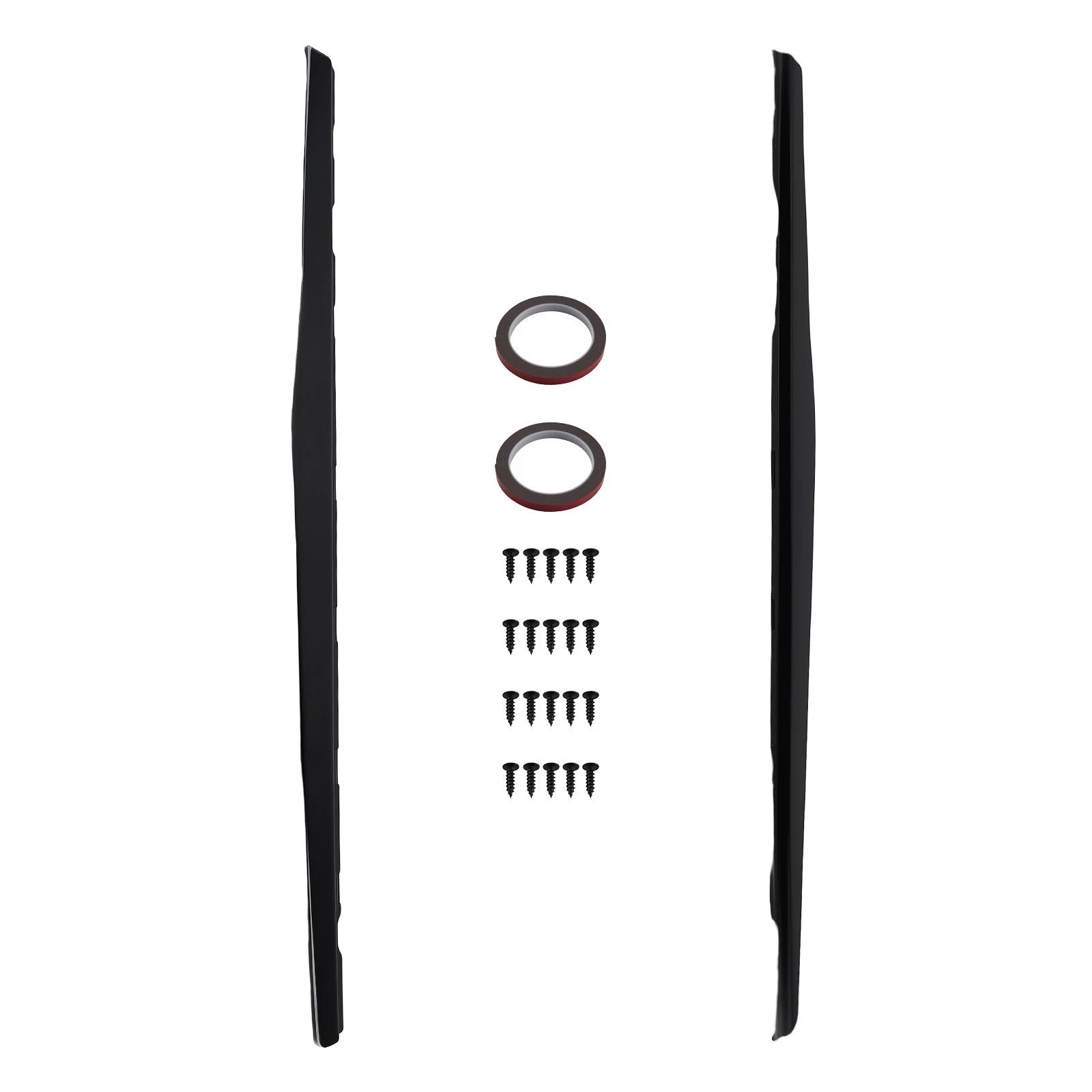 Set of 2 Black ABS Body Side Panels for Chevy Camaro SS LS LT (2010–2015)