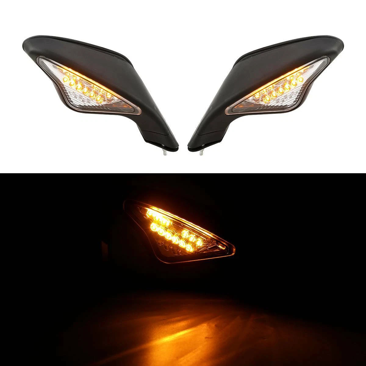 Rearview Mirrors with Turn Signals for Ducati 848 1098 1098S 1098R 1198 1198S