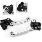 Brake Clutch Levers Set of 2 for RMZ450 (2005–2022) Silver Aluminum