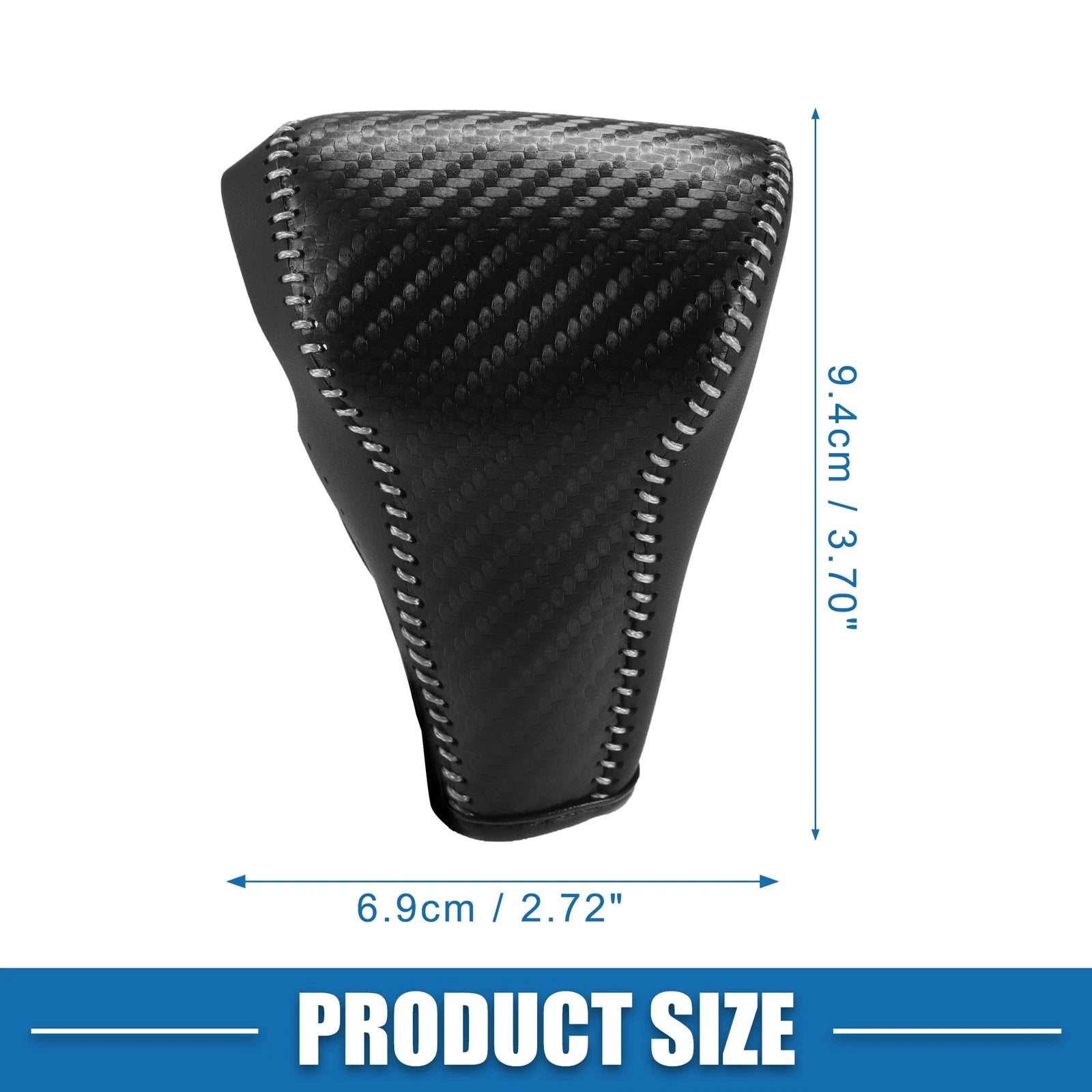 Gear Shifting Knob Cover for Honda CR-V (2017–2022) Black Gray Stitches