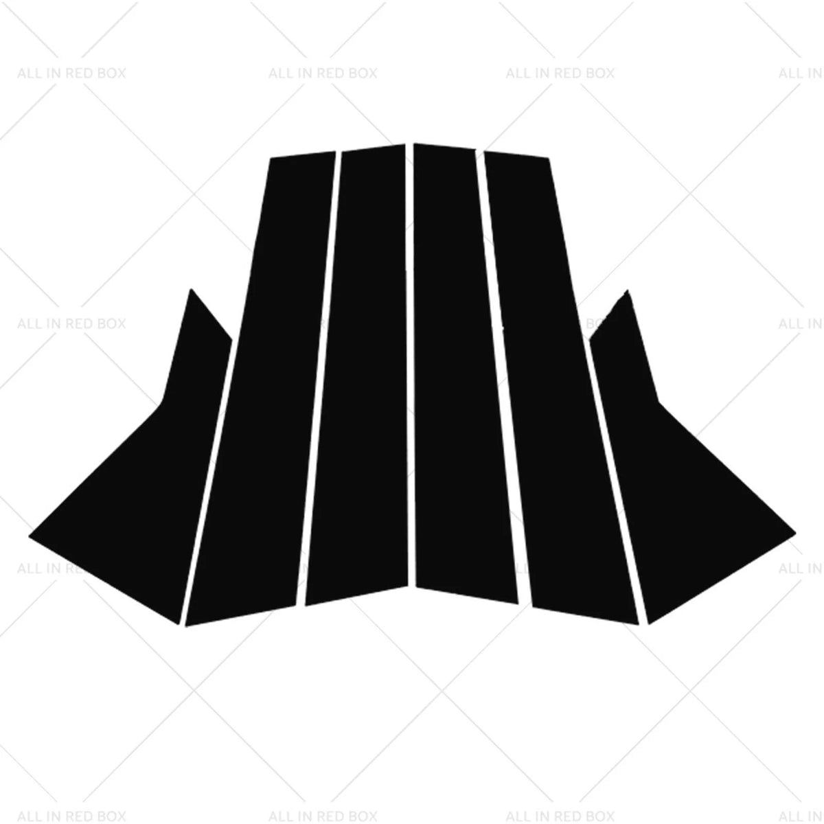 6x Black Pillar Post Cover Trim for Honda Civic (2022)