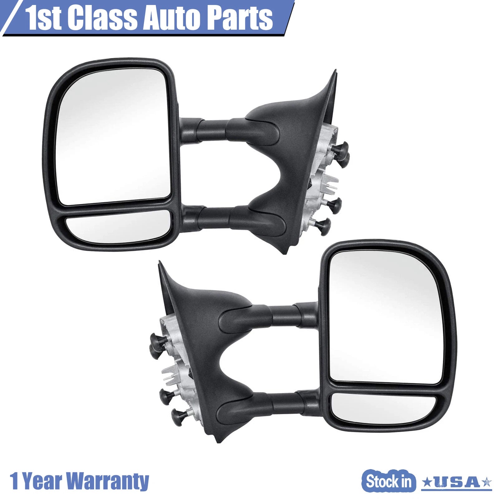 Pair Towing Mirrors for Ford F-250 F-350 F-450 Super Duty (1999–2007)