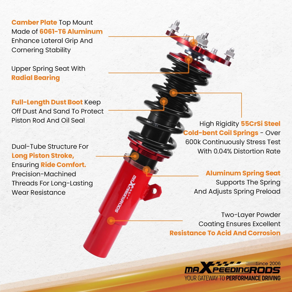 Coilovers Lowering Kit for Honda Civic (2016–2021)