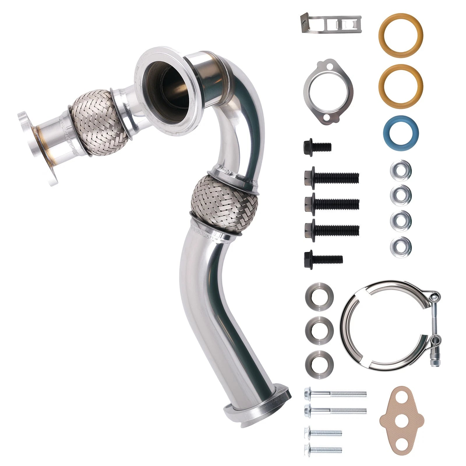 Turbo Up-Pipe Y-Pipe for Ford 6.0L (2003-2007) Stainless Steel