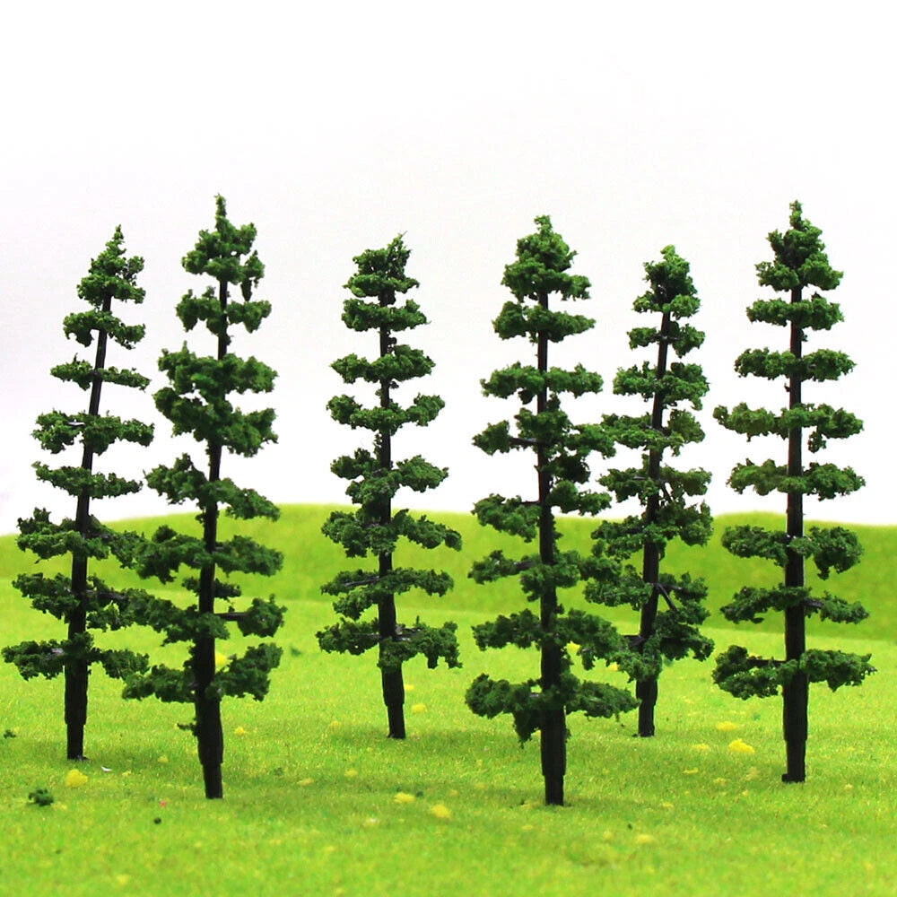 100pcs 3.54" Model Trees for Train Railroad Diorama Landscape