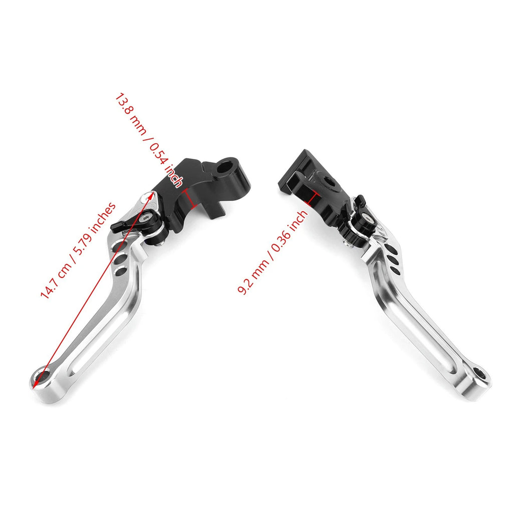 Brake Clutch Levers for Yamaha YZF R3 R25 MT 25 (2015–2017) Silver