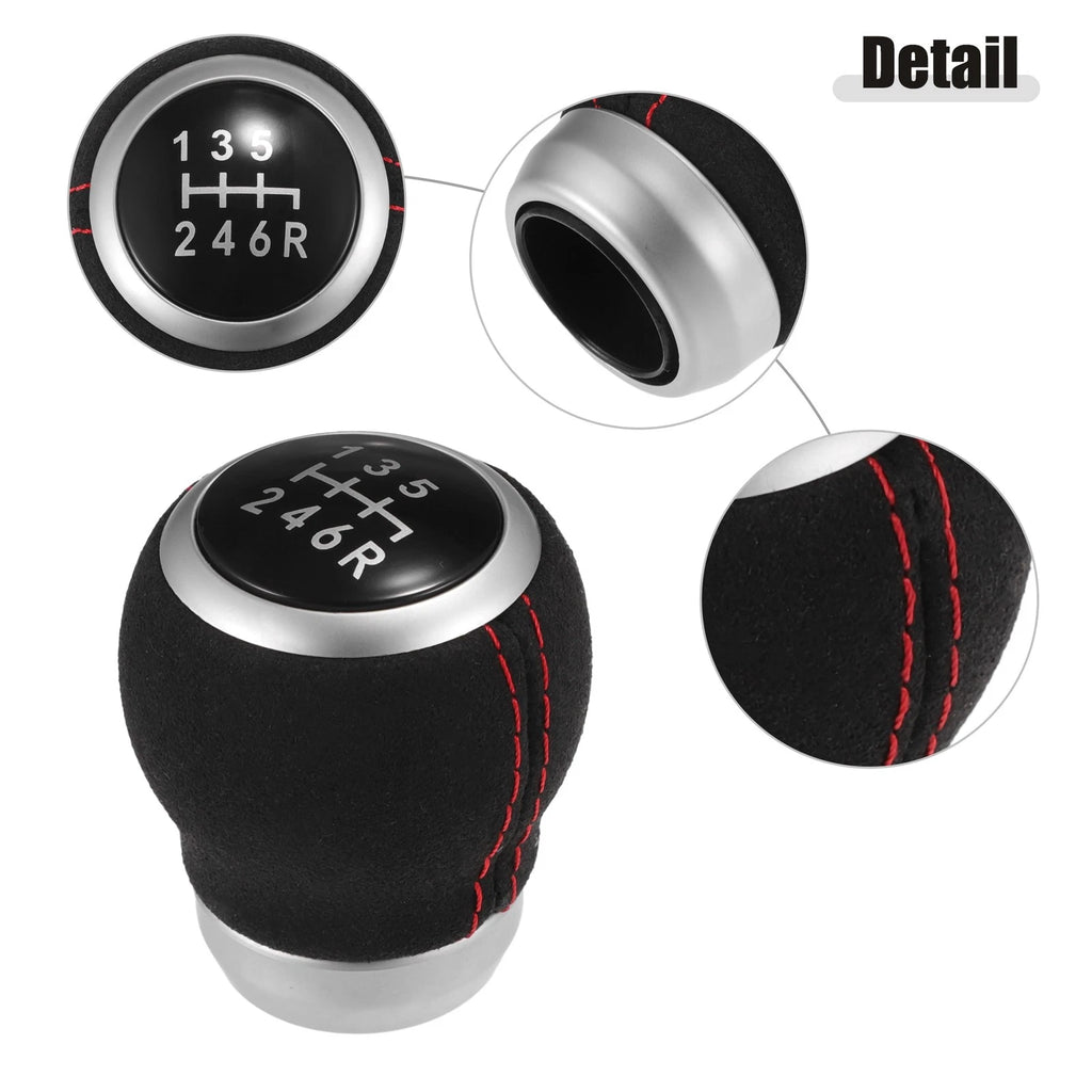 6 Speed Manual Gear Shift Knob for Subaru Impreza WRX STI (2009–2021) Suede Black
