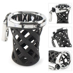 Universal Handlebar Cup Holder with Mesh Basket for Harley