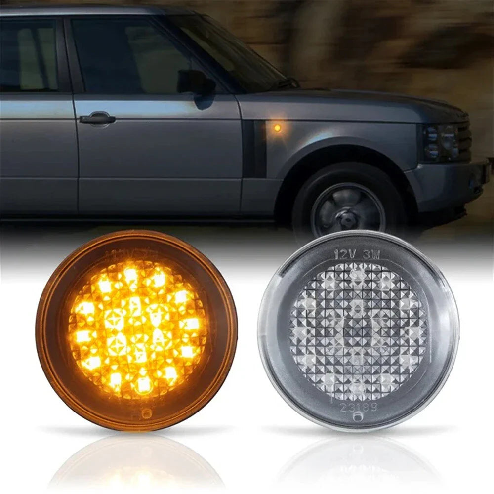Car Side Marker LED Turn Signal Lights for Land Rover Range Rover L322 (2002-2012)
