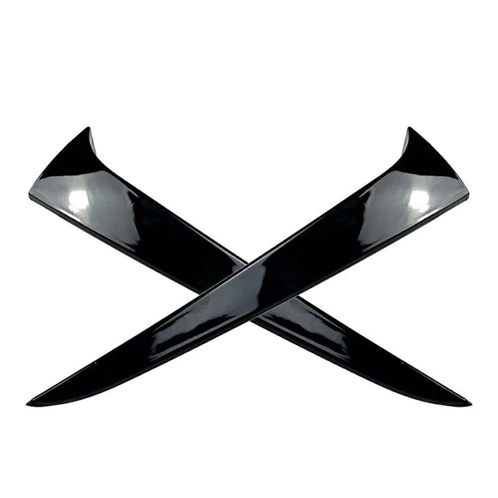 ABS Glossy Black Rear Window Spoiler Trim Covers for Skoda Kamiq (2019-2023)
