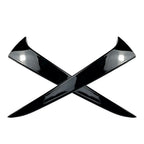 ABS Glossy Black Rear Window Spoiler Trim Covers for Skoda Kamiq (2019-2023)
