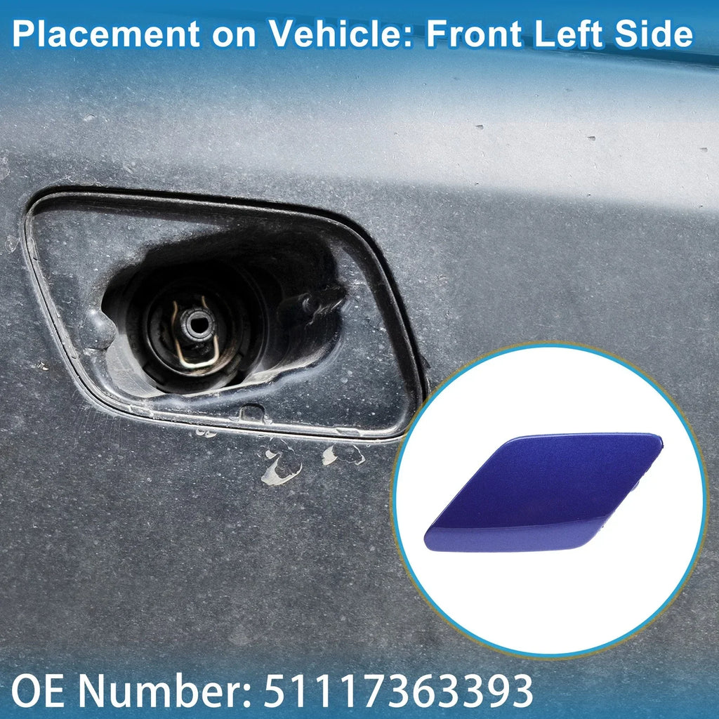 Front Left Washer Nozzle Cover Cap for BMW 428i (2014 - 2016) Dark Blue