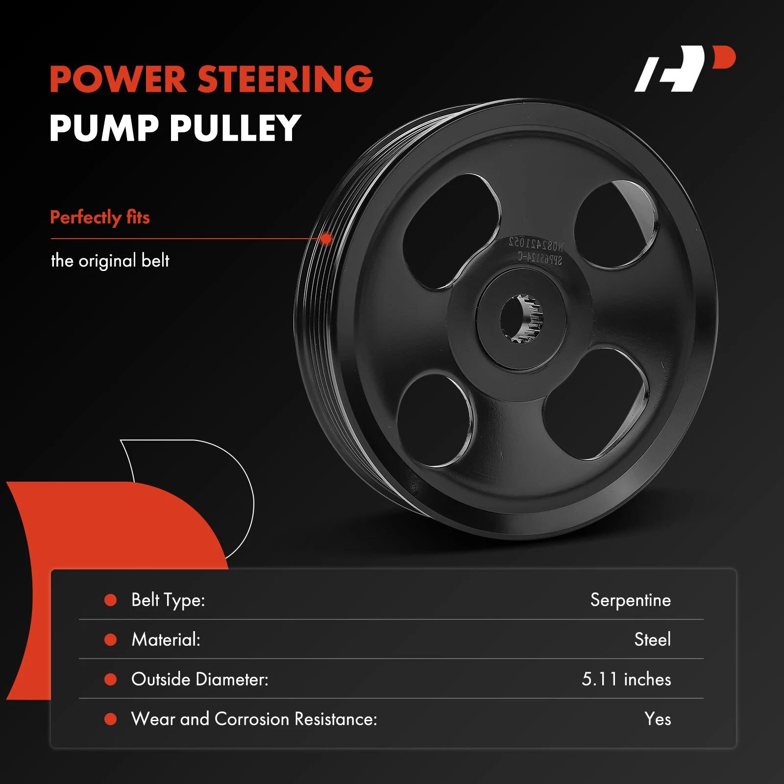 Power Steering Pump Pulley for Nissan Altima Frontier (2002–2019)