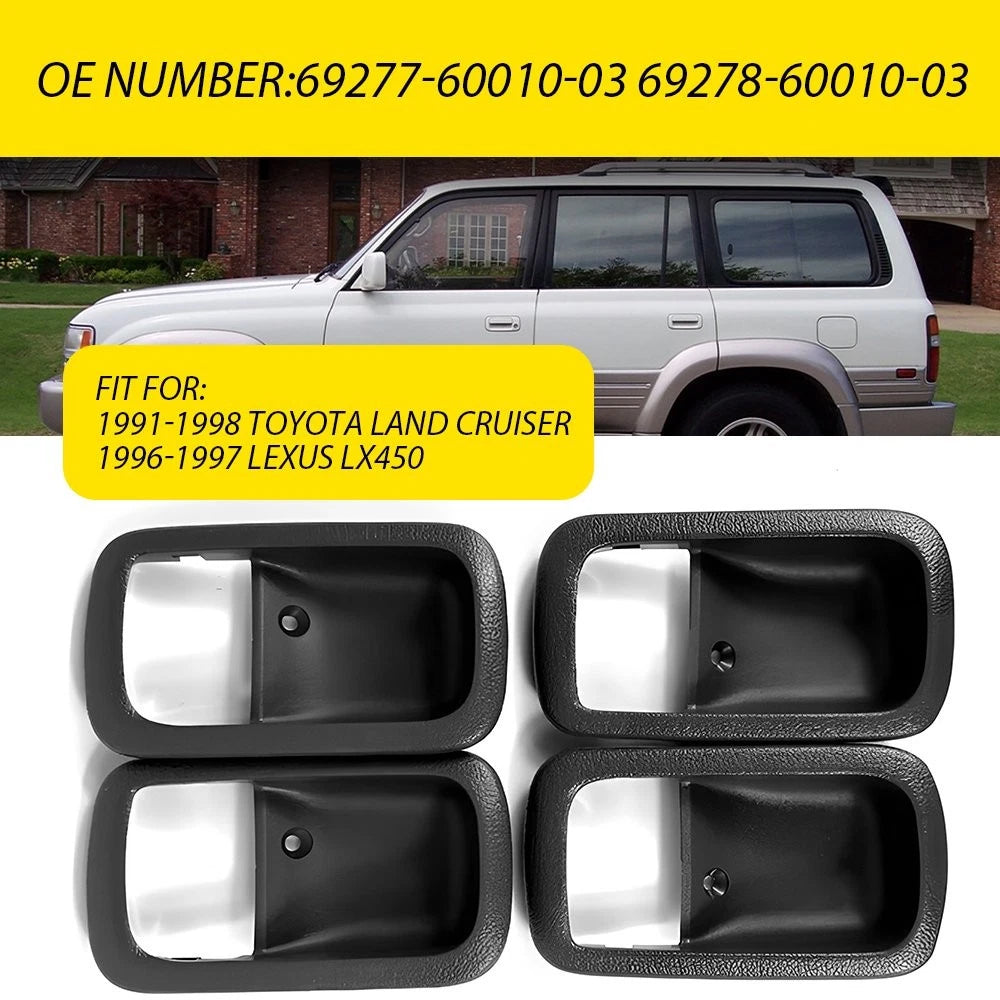 4X Inner Door Handle Bezel Cover for Toyota Land Cruiser (1993–1997)