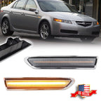 2X Clear Amber LED Side Marker Lights for Acura TL (2004–2008)