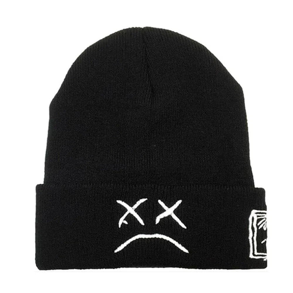 Crying Face Winter Beanie Hat for Fashion Lovers
