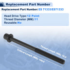Set of 10 Engine Cylinder Head Bolt for Honda Accord (2003–2007) CR-V (2002–2009) 2.4L L4
