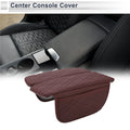 Center Console Cover with Storage Bag for BMW X7 (2019–2024) Dark Red