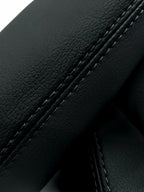 Set of 2 Front and Rear Door Armrest Covers for Acura TL (2004–2008) Black PVC Leather