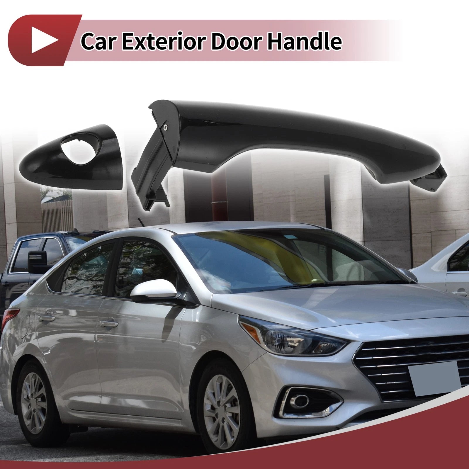 Exterior Door Handle Grip for Hyundai Tucson (2016–2023) No. 826512S000 Black