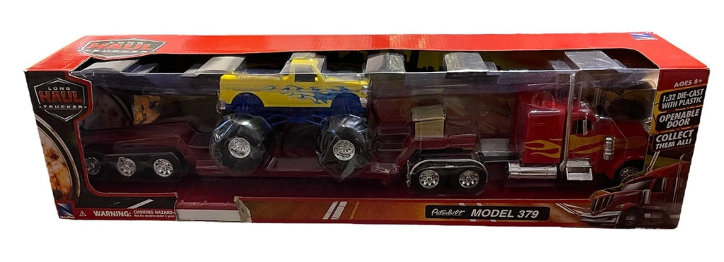 Ray SS-11263 Lowboy for Peterbilt Model 379 (1/32 Scale) Red Monster Truck