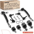Set of 8 Front & Rear Bar End Links & Tie Rod Ends for Chevy Trailblazer