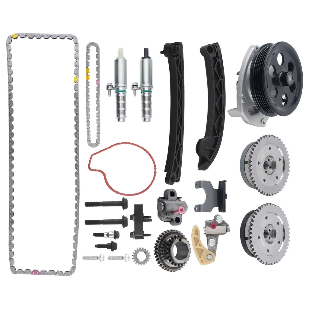 Engine Timing Chain Kit with VVT Gears & Water Pump for Buick Chevy GMC L4 2.5L