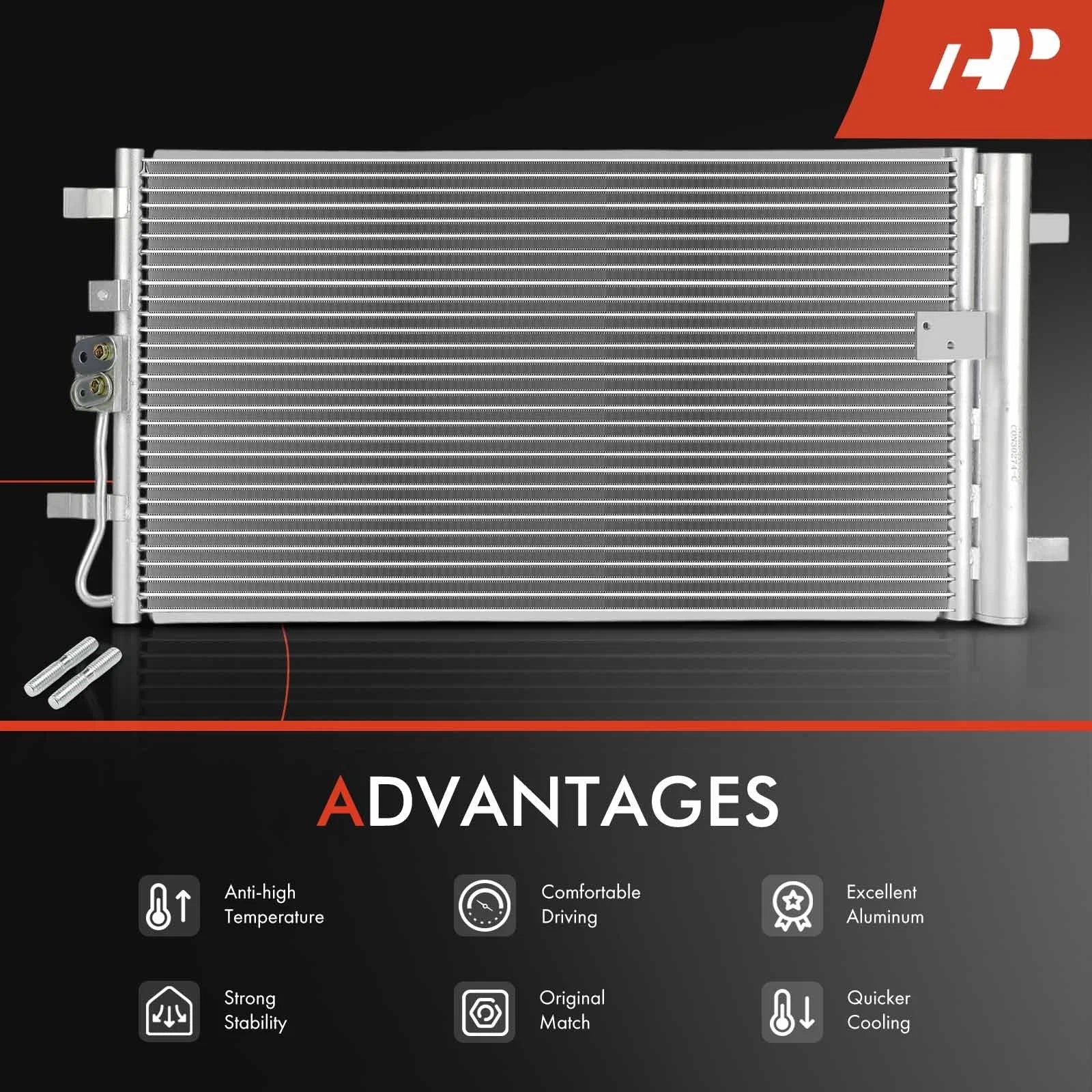 A/C Condenser with Receiver Drier for Kia Seltos (2023–2025)