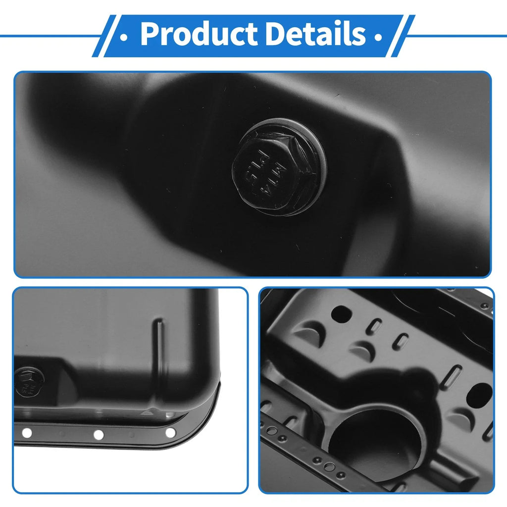 Engine Oil Pan for Honda Civic (1996-2000) - 1 x No.11200P2E000 Iron Black