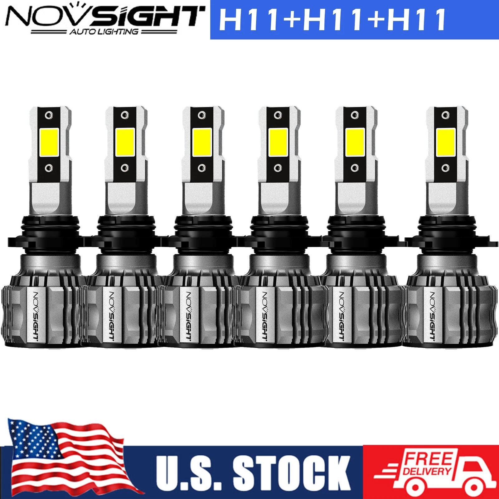 6X H11 LED Headlight Bulbs for Chevrolet Impala Limited (2014–2016)