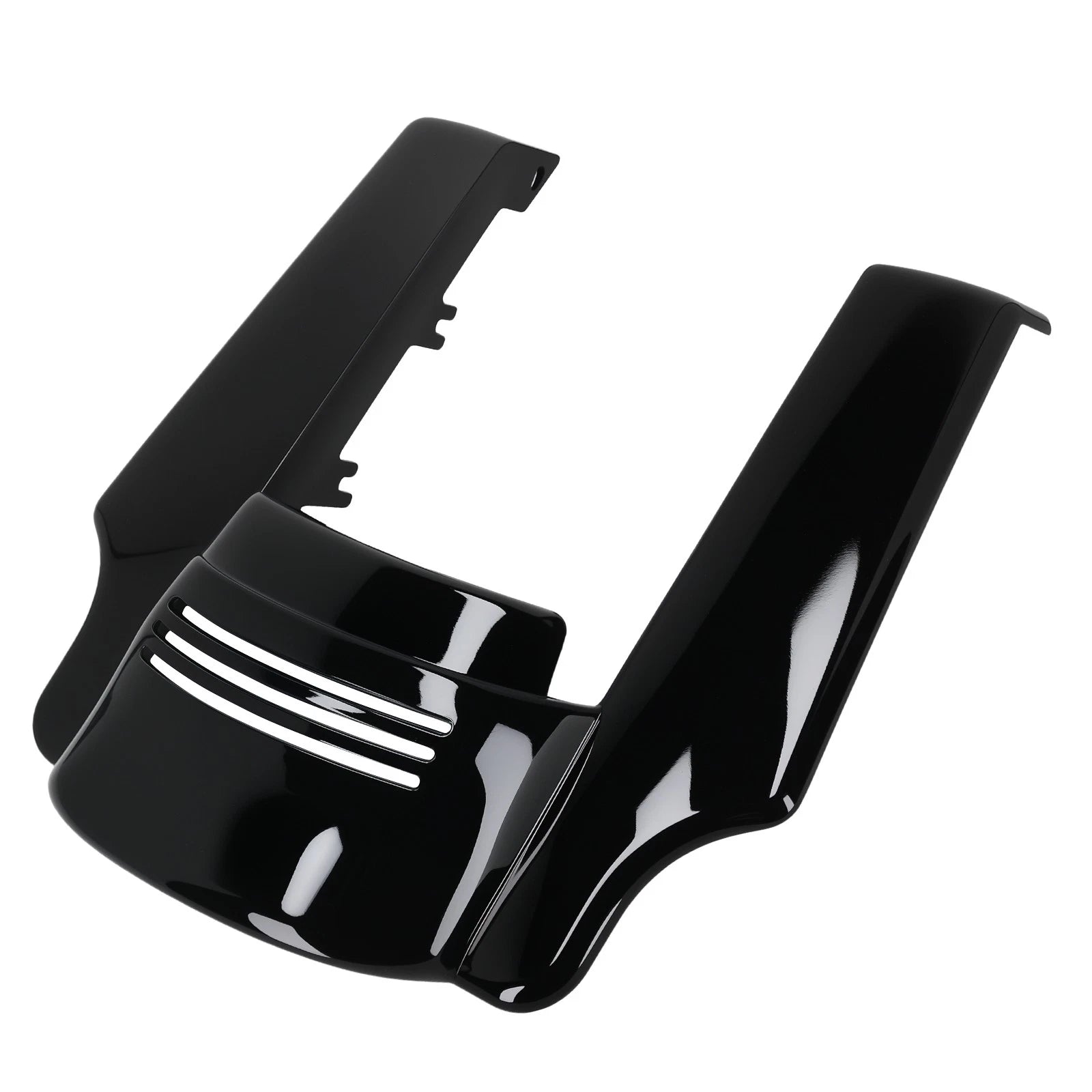 5" Black Rear Fender Extender for Harley Touring Bike (2014–2023) ABS Plastic