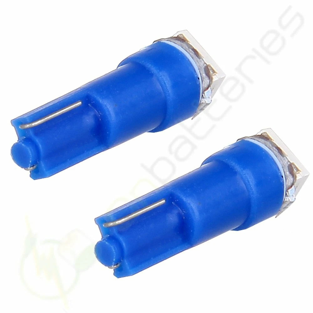 100X T5 Wedge 5050 SMD Ice Blue LED Lights for Dashboard (1986–1990)