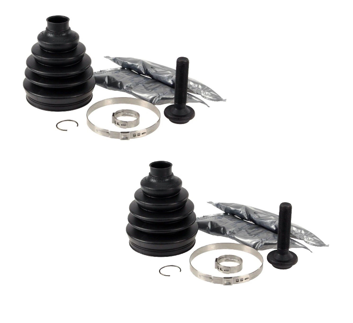 Set of 2 Front Outer CV Axle Joint Boot Kit for Audi A4 Quattro (2002–2009)