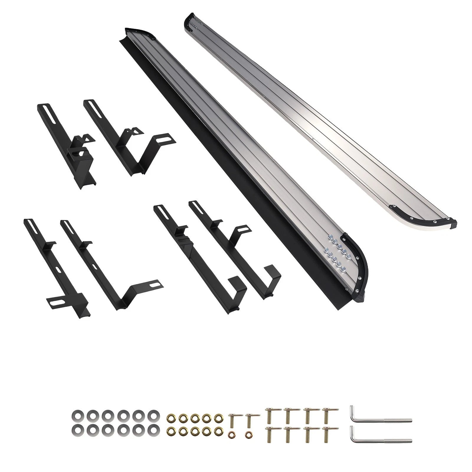 Non-Slip Running Board Side Steps for Ford Explorer 2011-2019 Black Pair