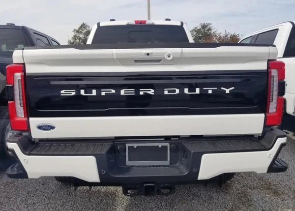 Tailgate Insert Letters for 2025 Ford Super Duty Platinum