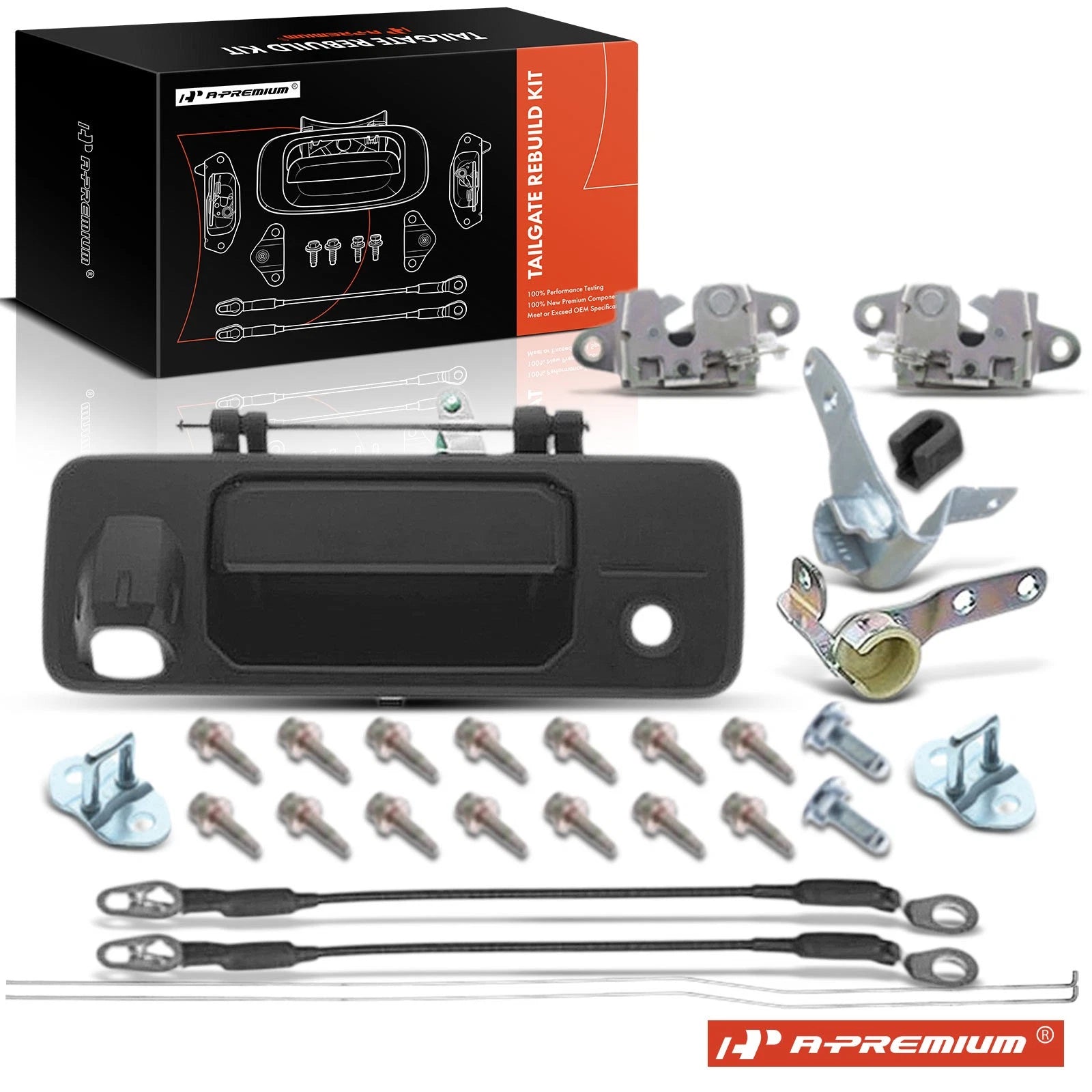 Tailgate Hardware Rebuild Kit with Cable & Rod for Toyota Tacoma (2005-2015)