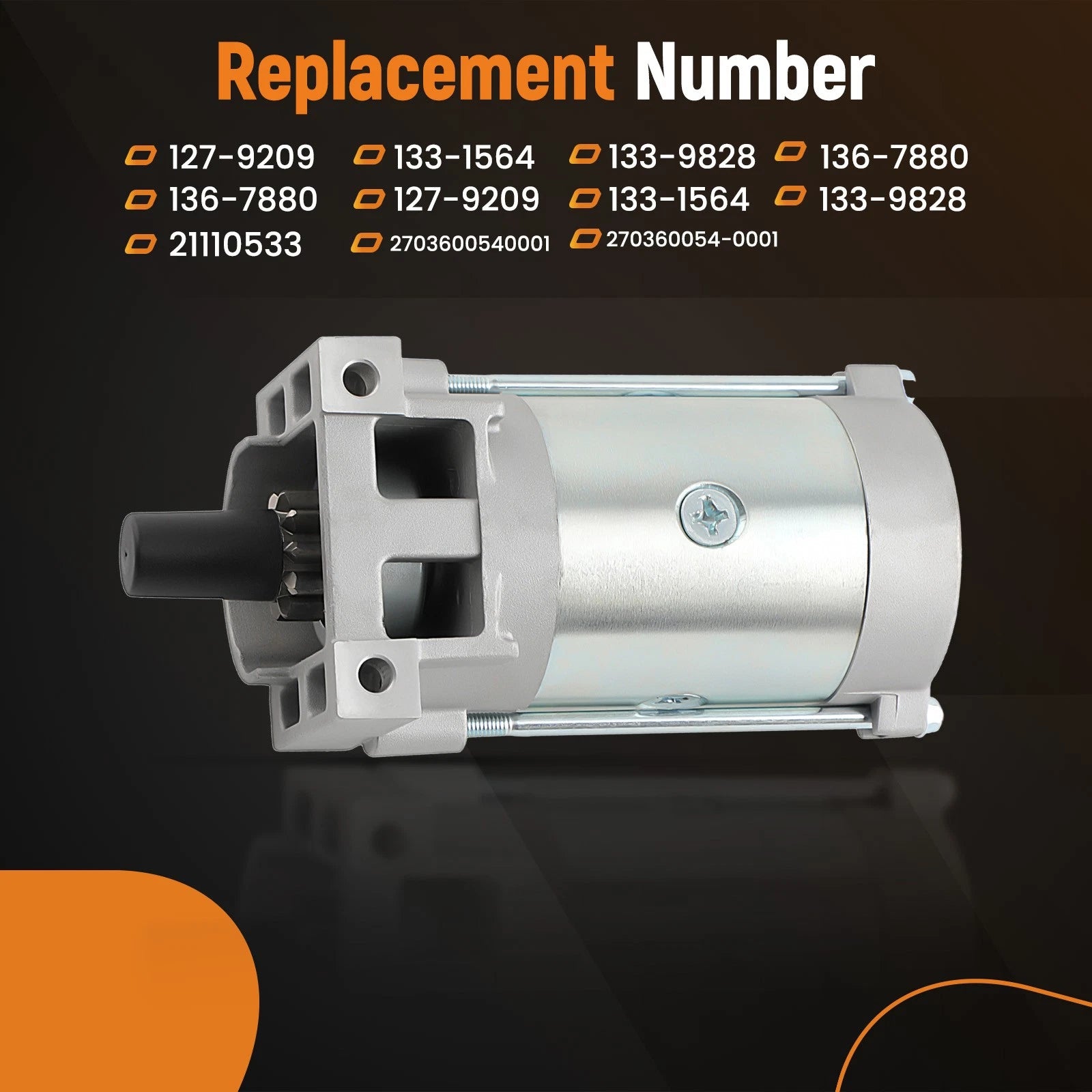 Starter for Gravely Exmark Toro (21110533, 136-7880, 127-9209, 2703600540001)