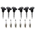Set of 6 Ignition Coils & Denso Platinum TT Spark Plugs for Audi A6 (2005–2011)