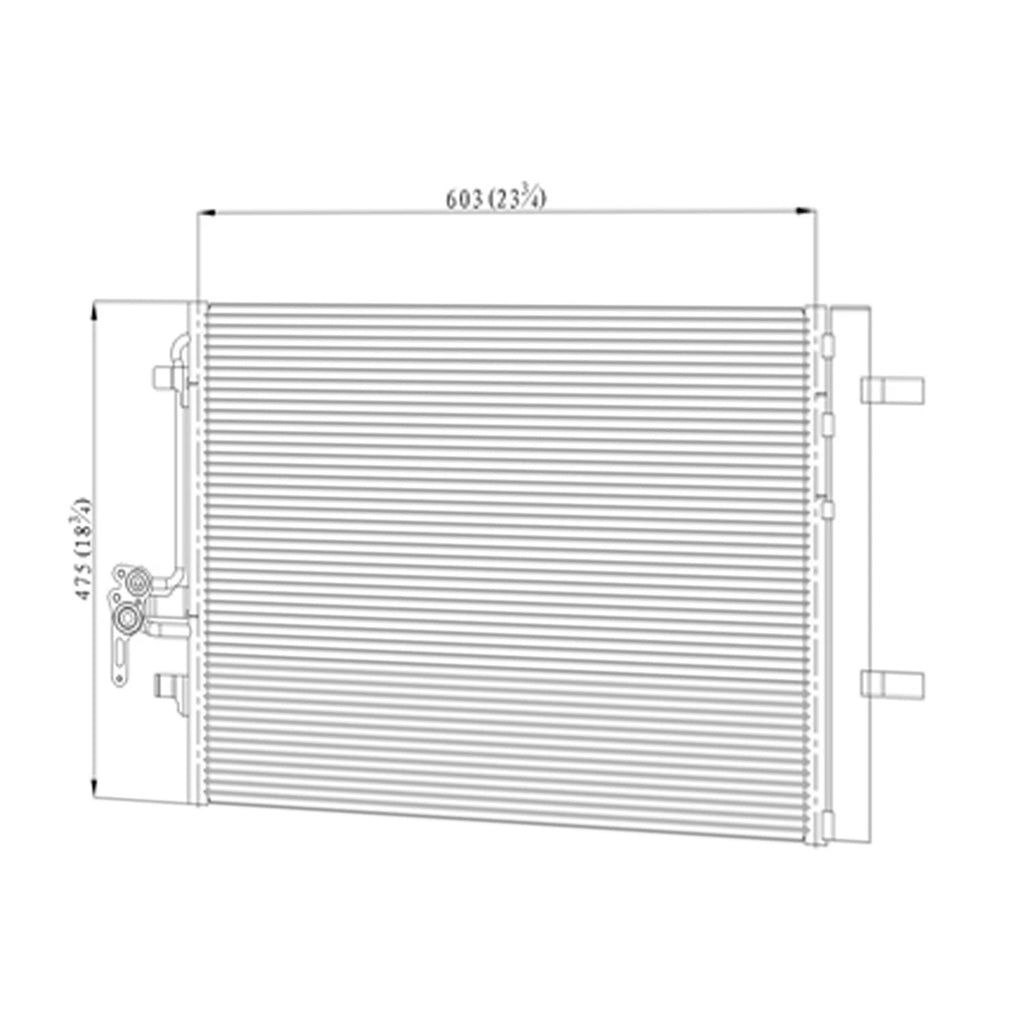 Replacement A/C Condenser for Various Makes and Models (2005–2015)
