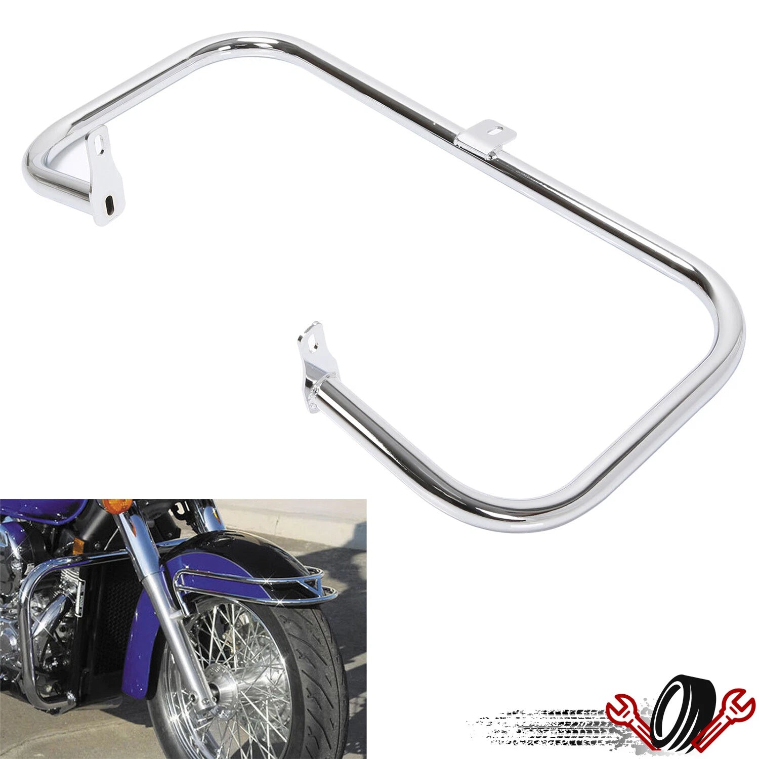 1 1/4" Highway Engine Guard Crash Bar for Honda Shadow Aero VT750 (2004–2024)