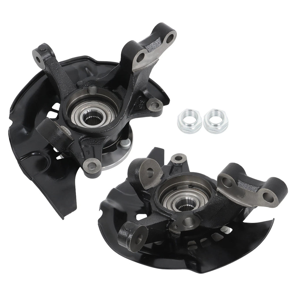 Set of 2 Front Steering Knuckle & Wheel Bearing Hub for Toyota Sienna (2004–2010)