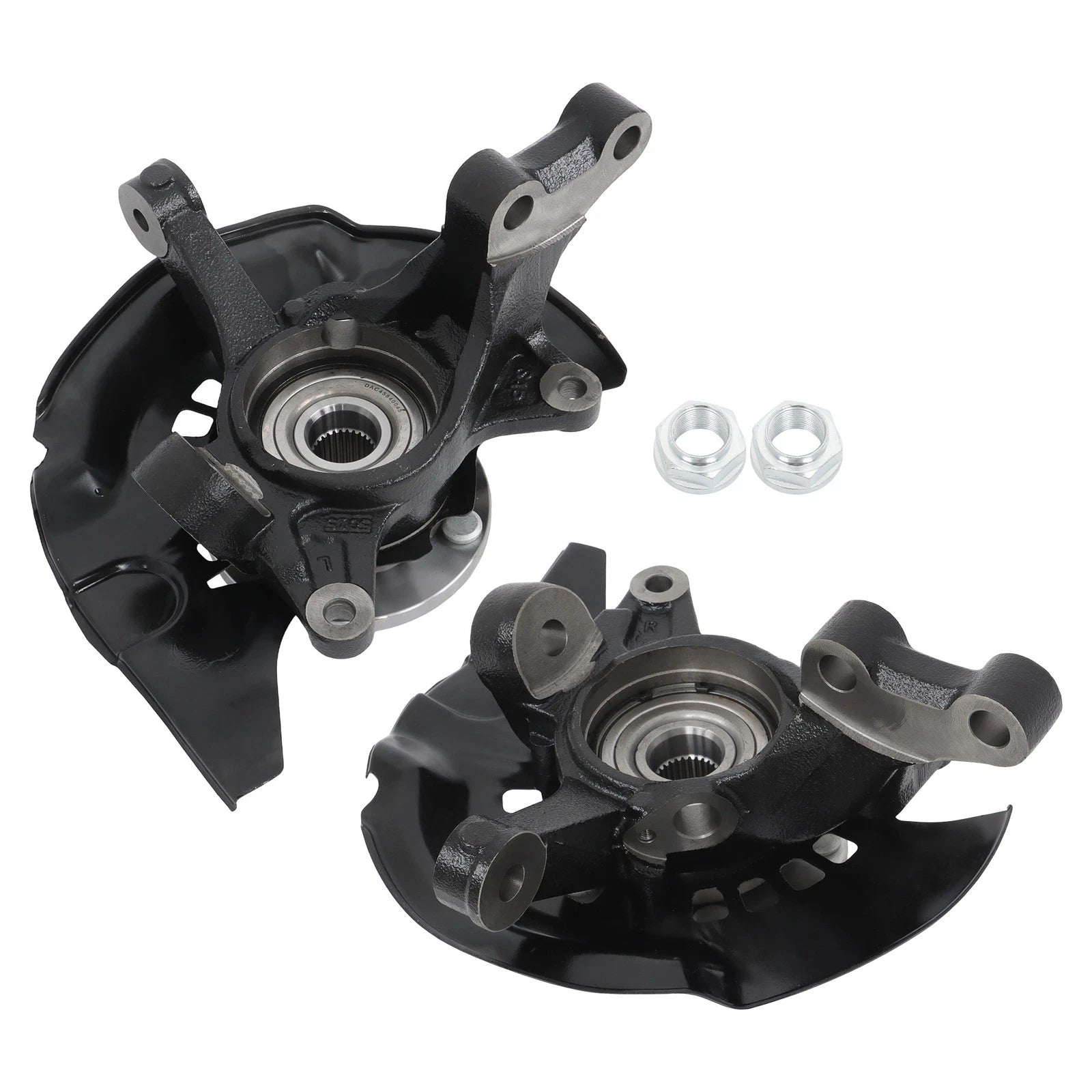 Set of 2 Front Steering Knuckle & Wheel Bearing Hub for Toyota Sienna (2004–2010)