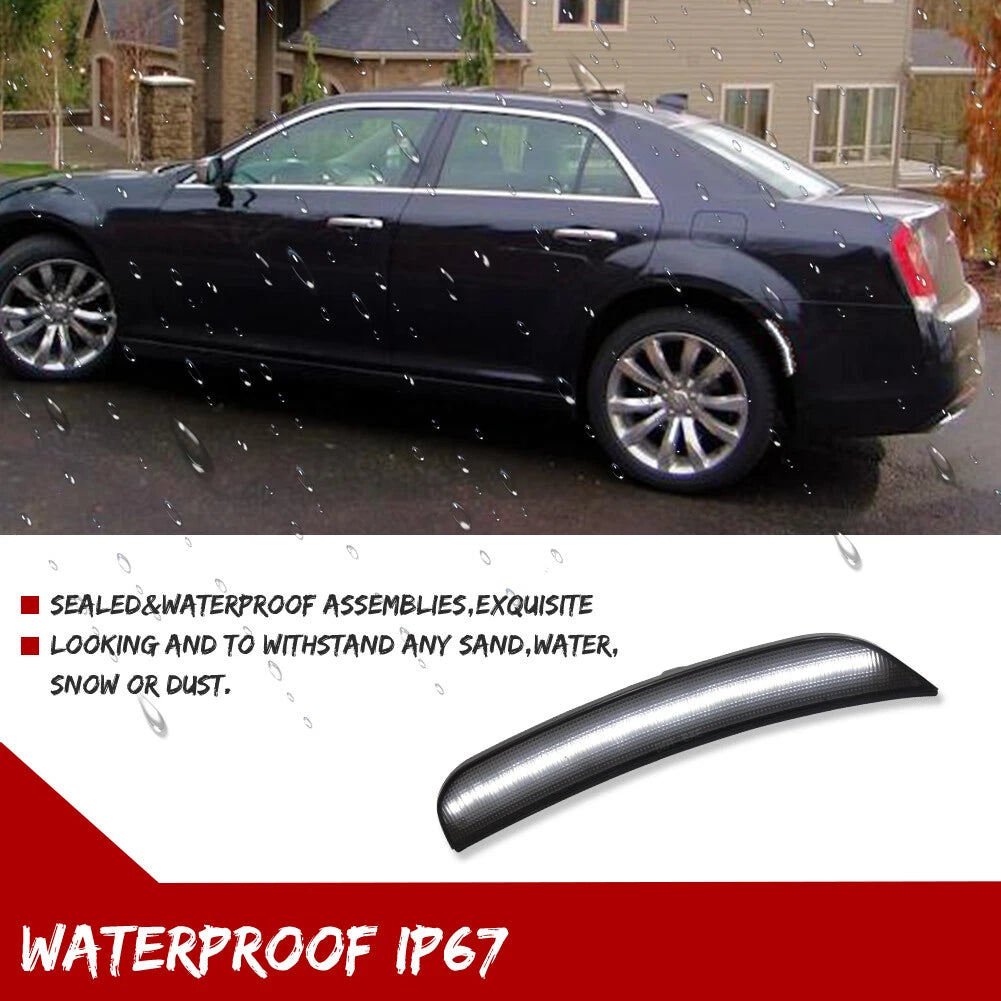 White LED Rear Side Marker Lights for Chrysler 300 (2015–2023)