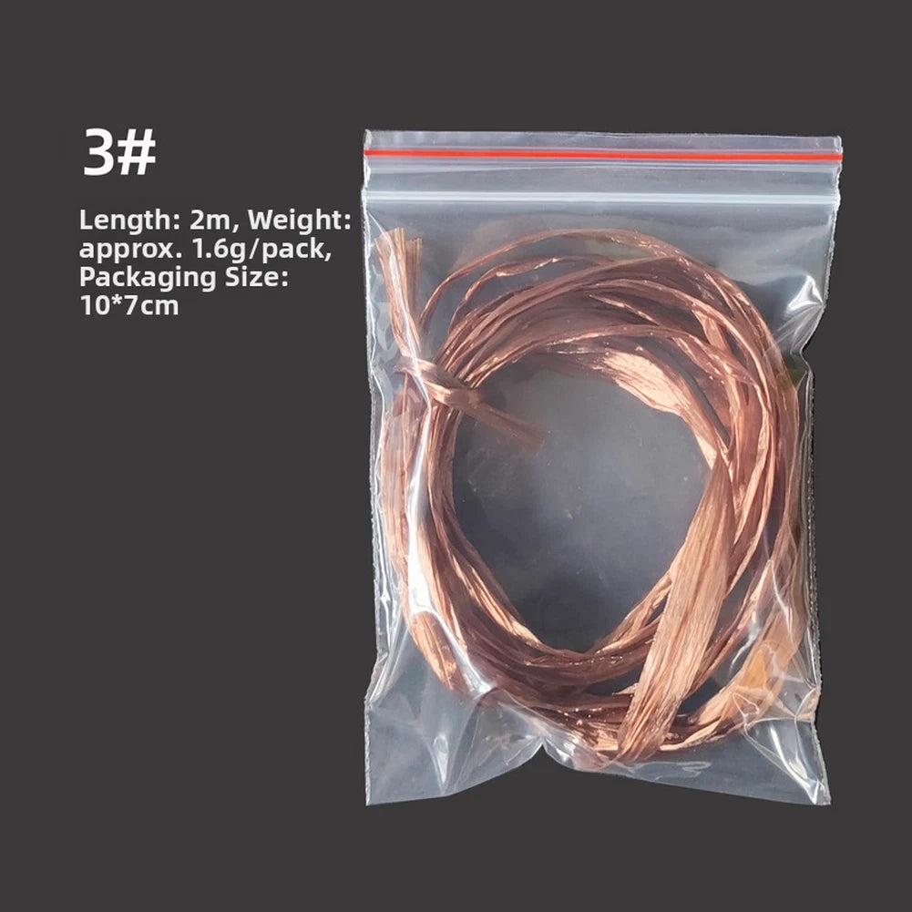 2 Meter Fly Tying Wing Fibers Multi Color for Nymph Dry Fly Making
