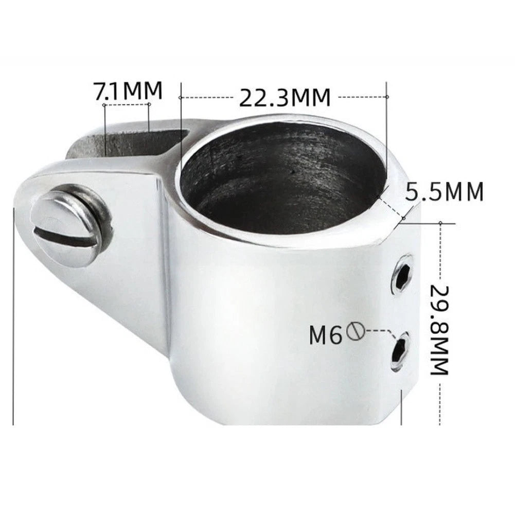 316 Stainless Steel Marine Slide Clamp for Boat Canopy Rail (N/A)