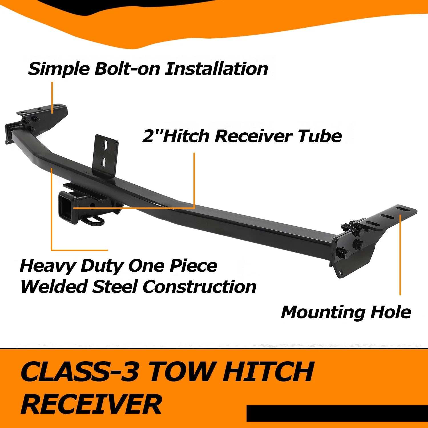 Class 3 Trailer 2" Receiver Tow Hitch for Honda Pilot (2003–2008)
